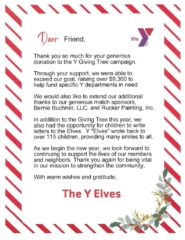 YMCA LETTER