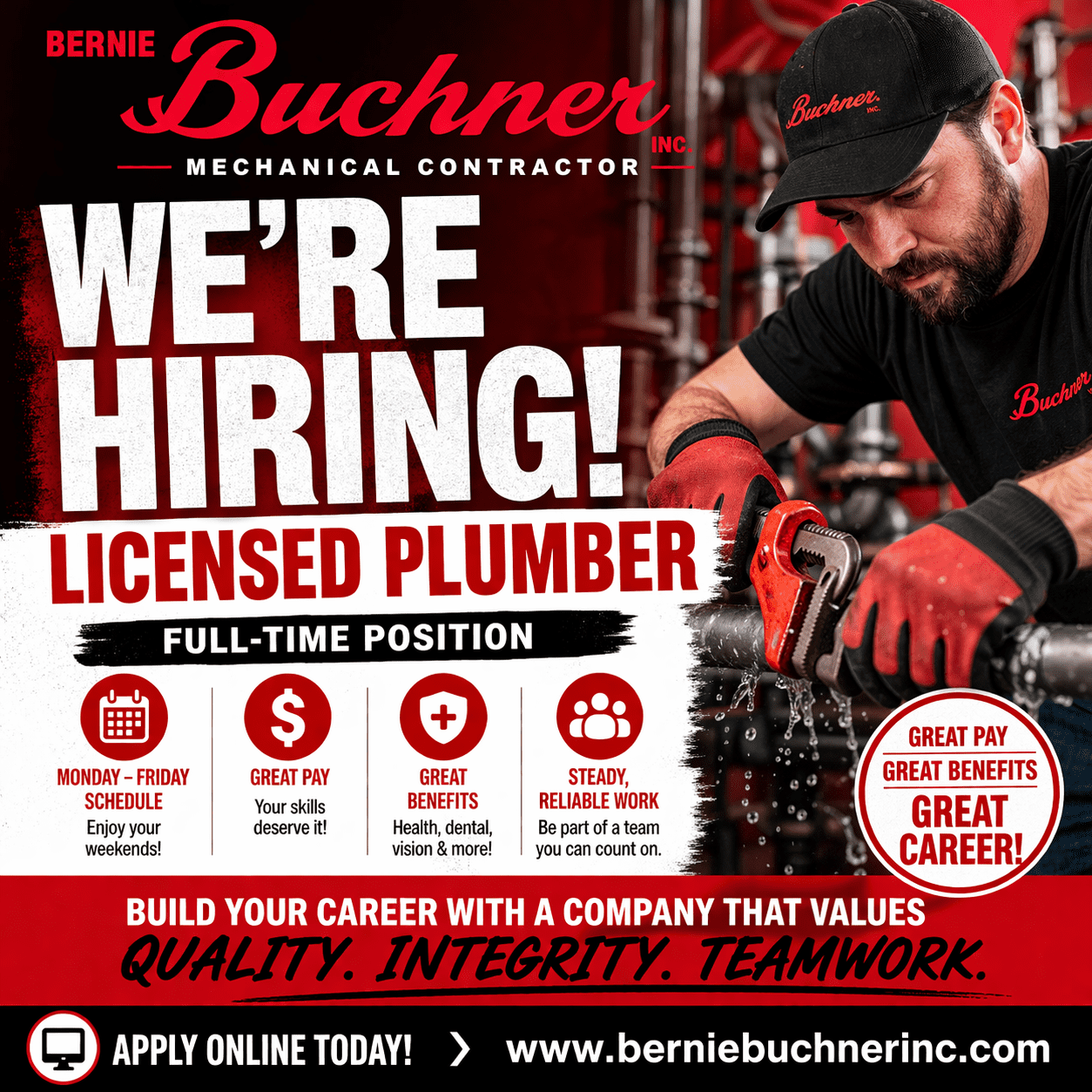 We're Hiring graphic